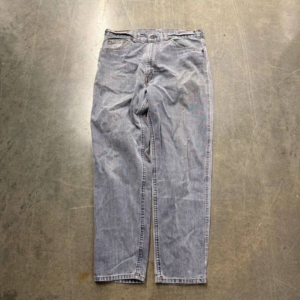 Vintage Levis 550 Relaxed Fit Tapered Leg Jeans Grey Blue 34x30 40550-4714